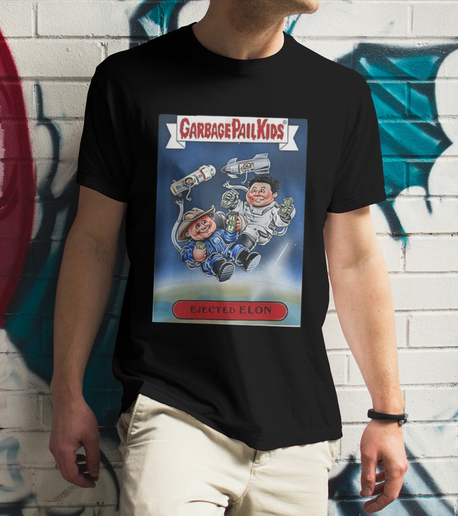 Garbage Pail Kids Ejected Elon Donald Trump And Elon Musk T-Shirt