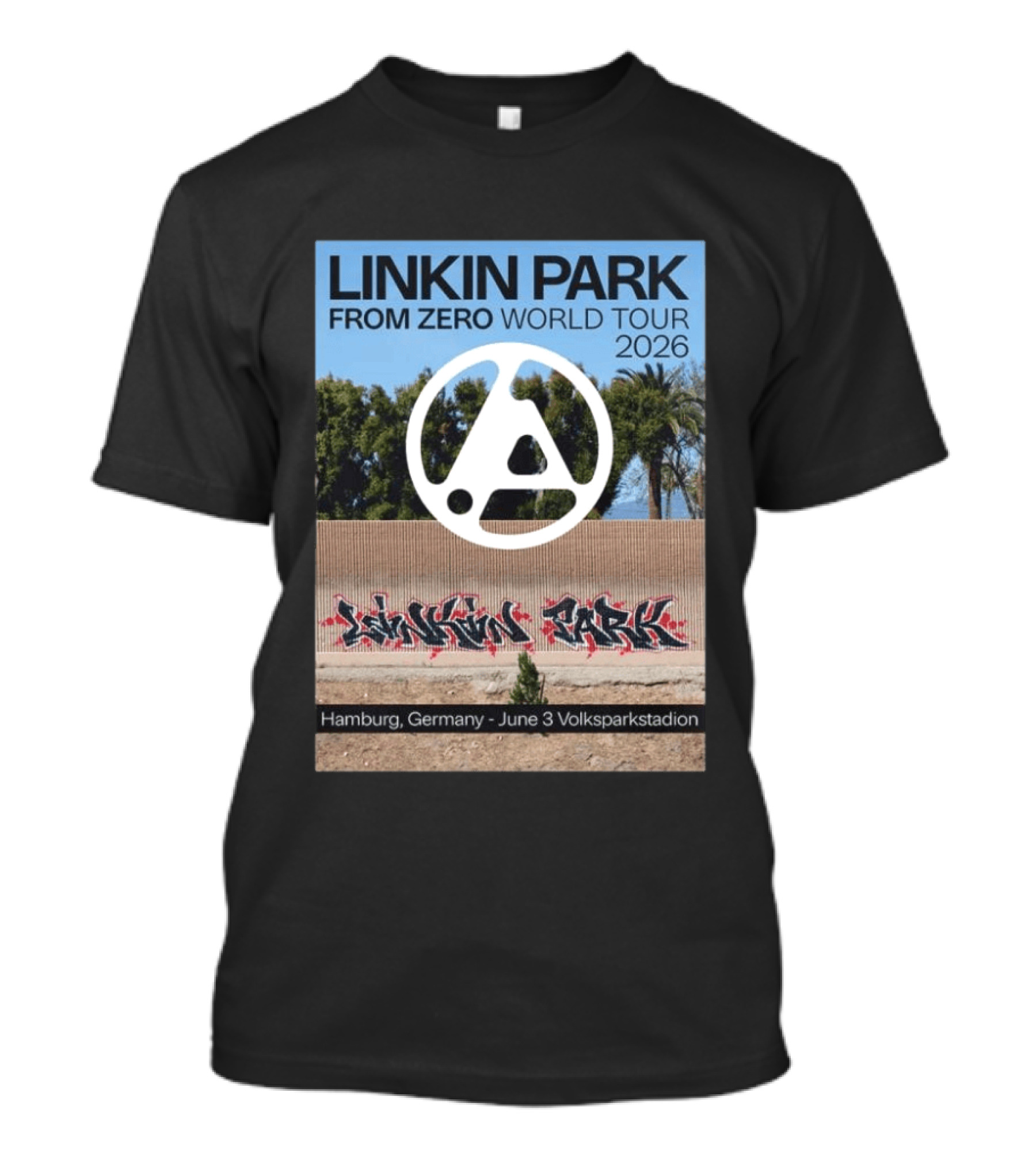 Linkin Park From Zero World Tour 2026 Hamburg Germany June 3 Volksparkstadion T-Shirt
