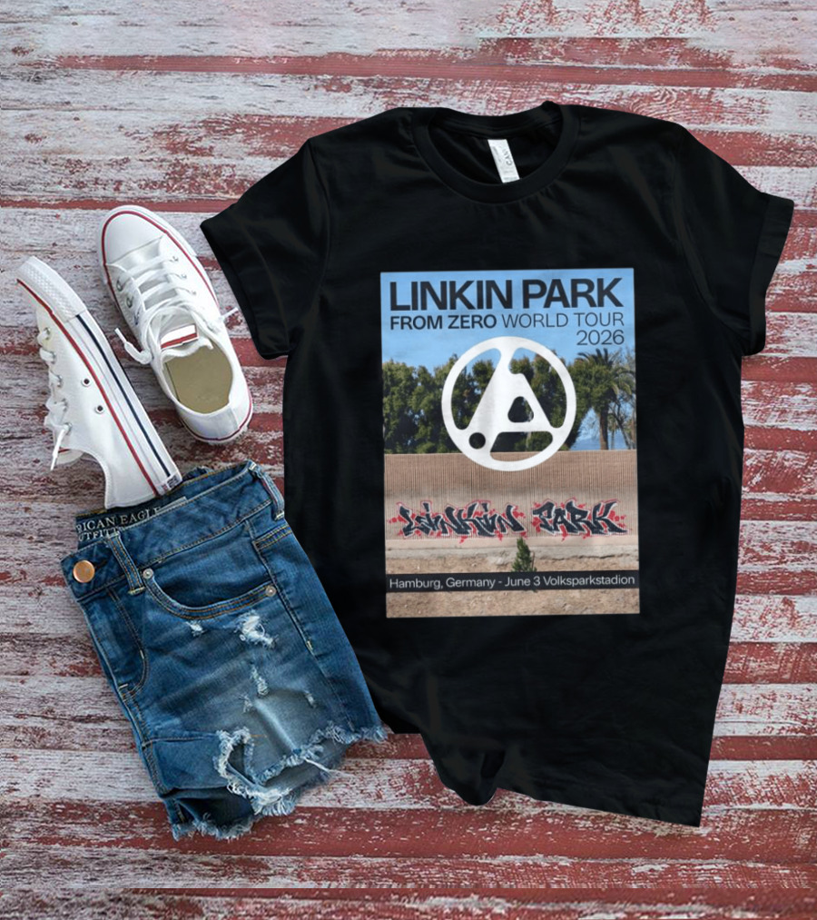 Linkin Park From Zero World Tour 2026 Hamburg Germany June 3 Volksparkstadion T-Shirt