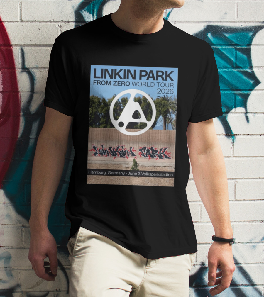 Linkin Park From Zero World Tour 2026 Hamburg Germany June 3 Volksparkstadion T-Shirt