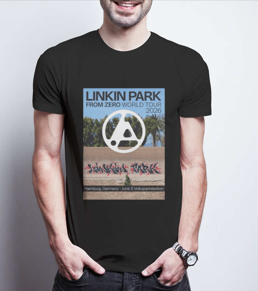 Linkin Park From Zero World Tour 2026 Hamburg Germany June 3 Volksparkstadion T-Shirt