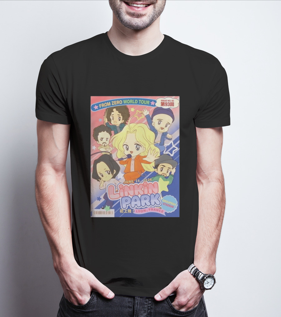 Linkin Park From Zero World Tour Issue No. 93 Lyon France Groupama Stadium June 16 2026 T-Shirt