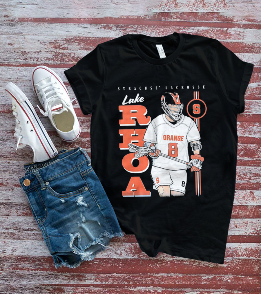 Luke Rhoa Syracuse Lacrosse Orange NCAA 8 T-Shirt