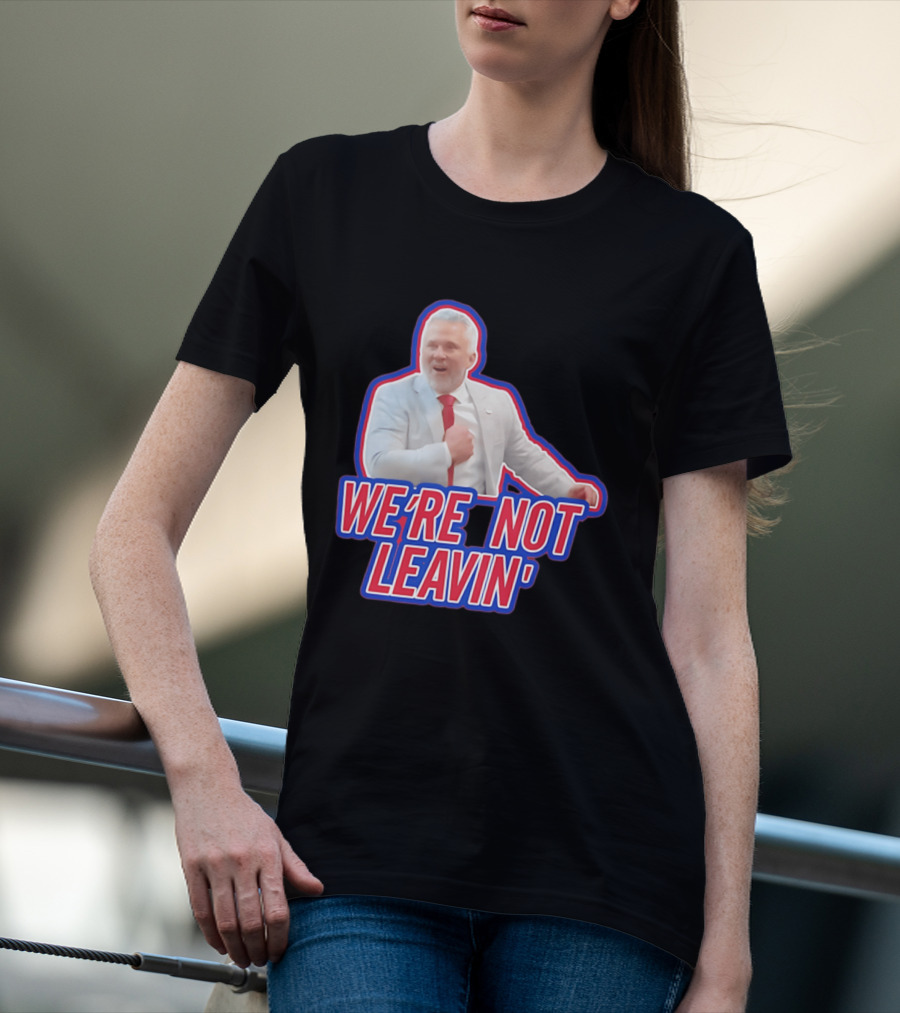 Martin St. Louis We're Not Leavin' Montreal Canadiens T-Shirt