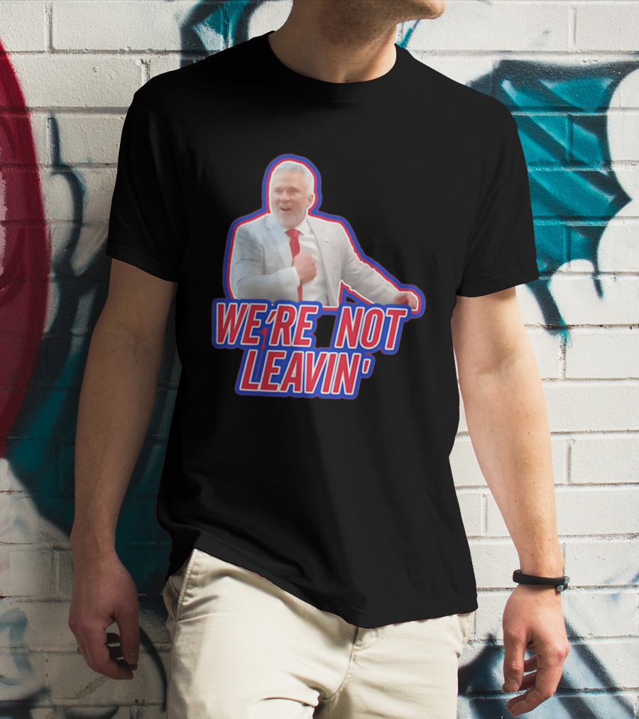 Martin St. Louis We're Not Leavin' Montreal Canadiens T-Shirt
