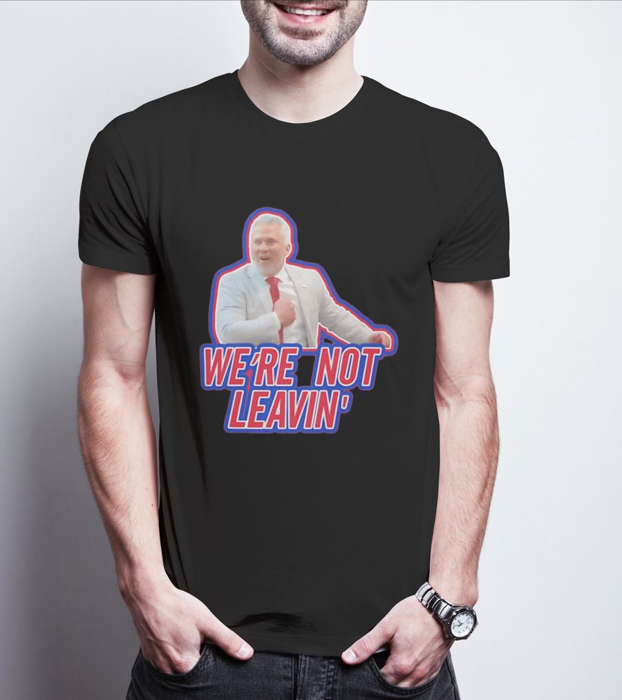 Martin St. Louis We're Not Leavin' Montreal Canadiens T-Shirt