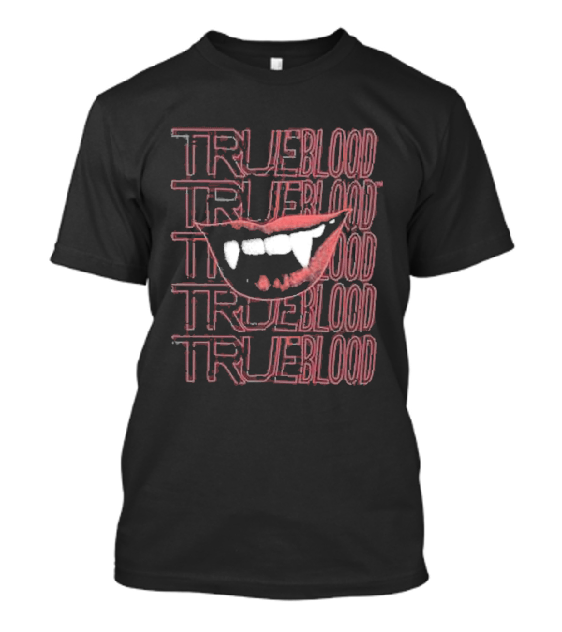 True Blood Vampire Fangs High Waisted Style Collection T-Shirt