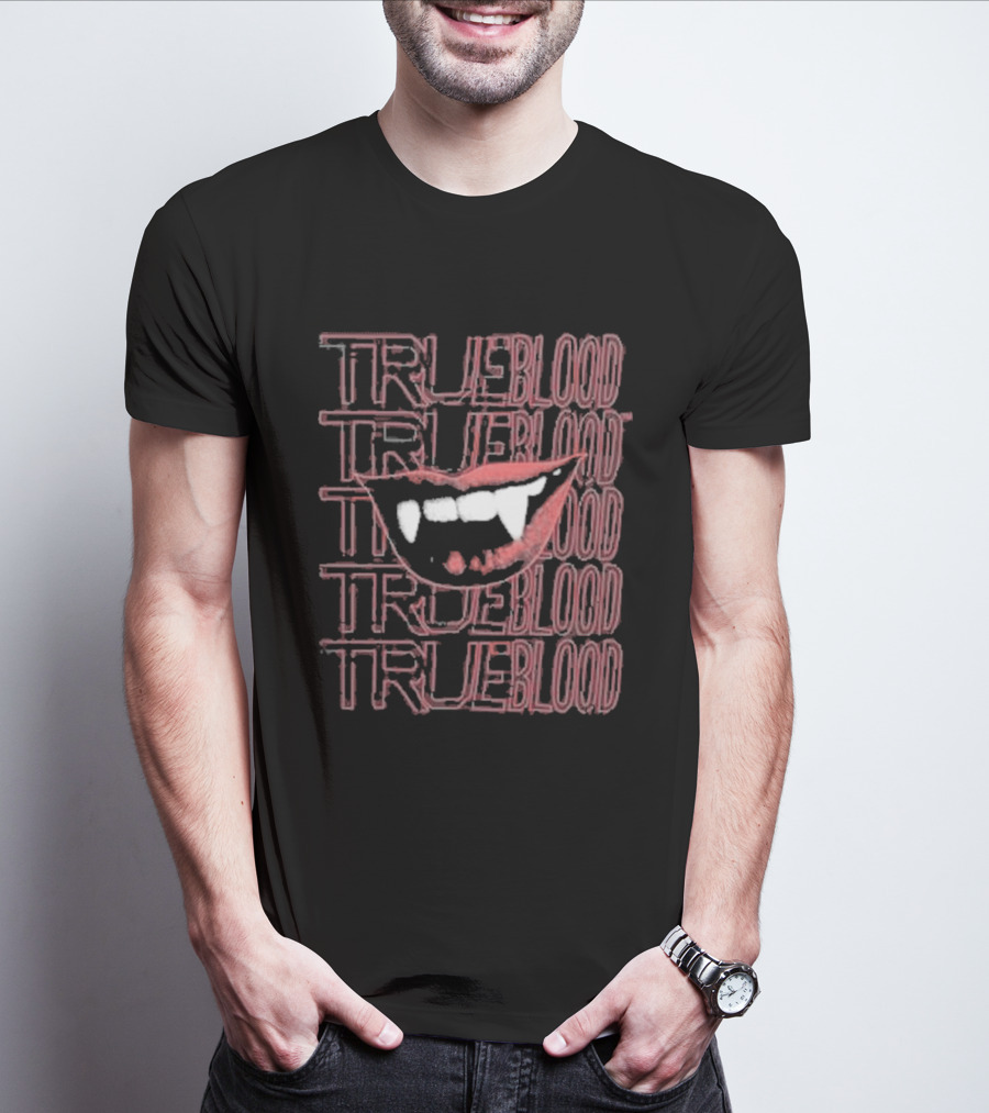 True Blood Vampire Fangs High Waisted Style Collection T-Shirt