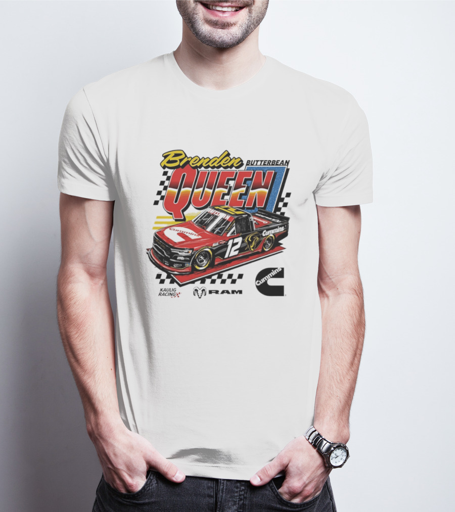 Brenden Queen Butterbean Kaulig Racing Craftsman Cummins Truck 12 RAM T-Shirt