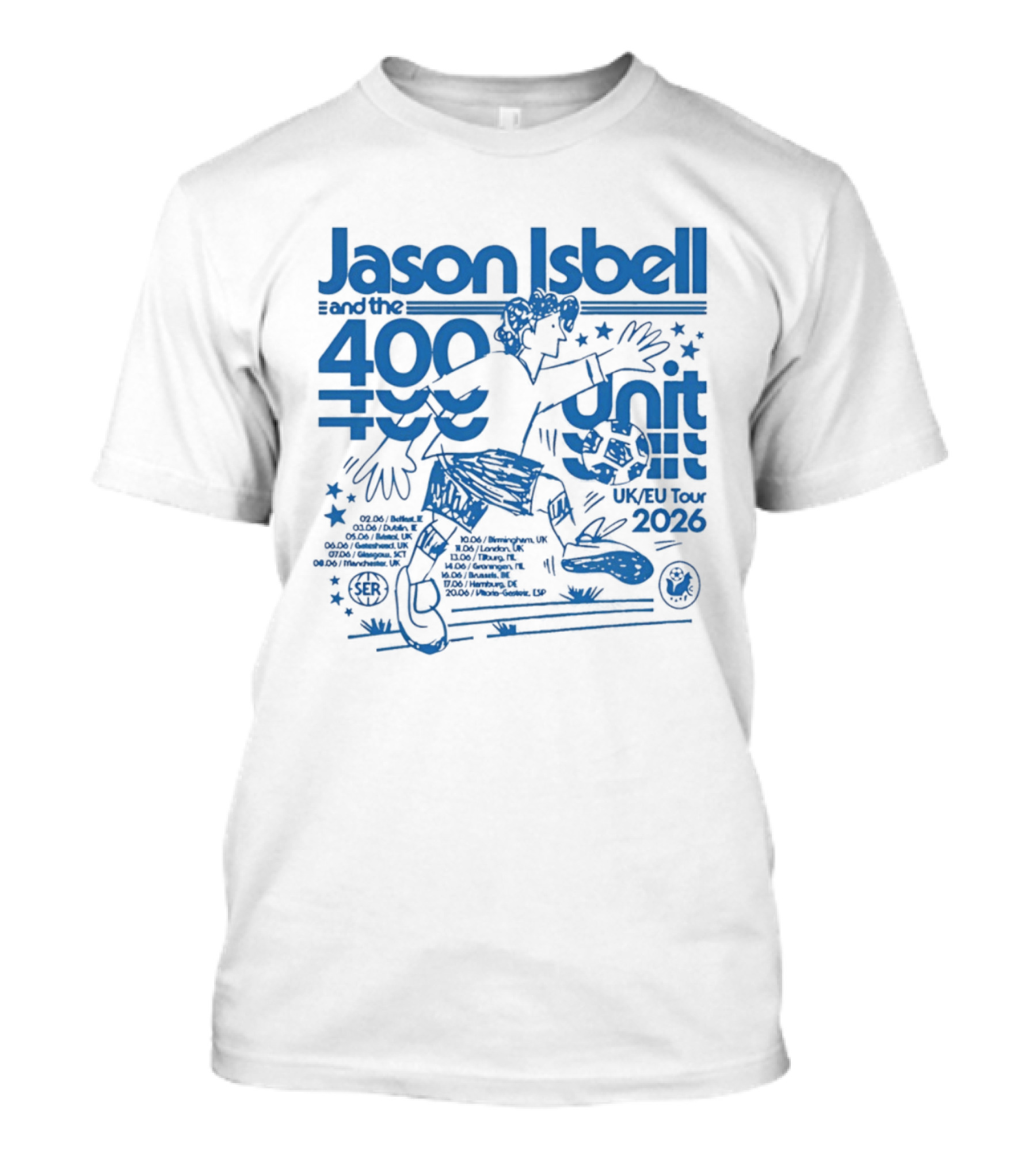 Jason Isbell 400 Unit Live June 2026 Southeastern Records UK EU Tour T-Shirt