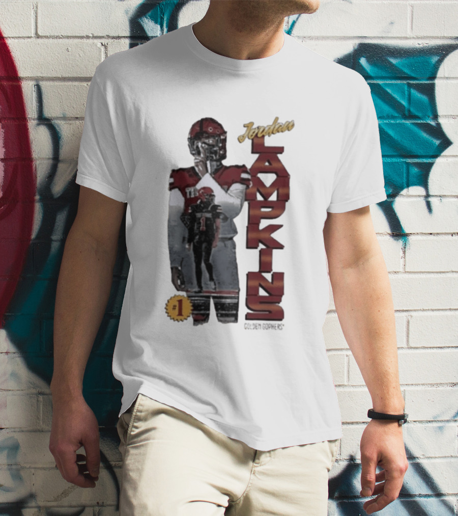 Jordan Lampkins 1 Minnesota Golden Gophers Football Player T-Shirt