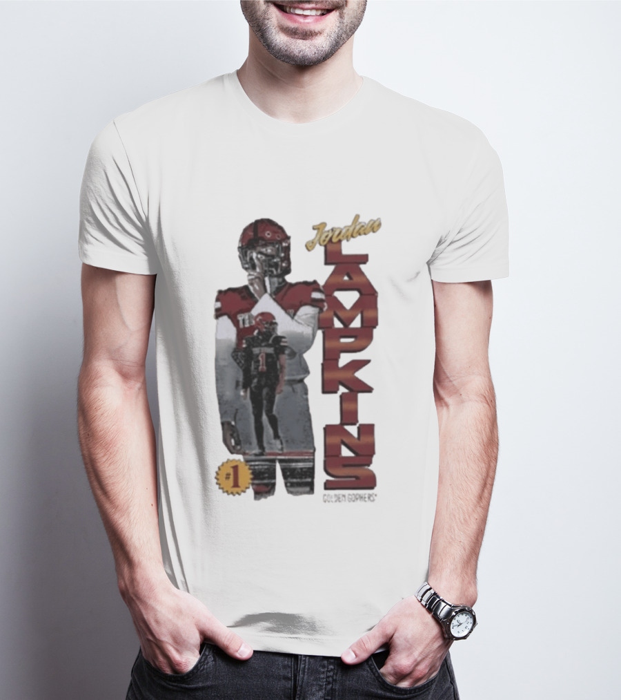 Jordan Lampkins 1 Minnesota Golden Gophers Football Player T-Shirt