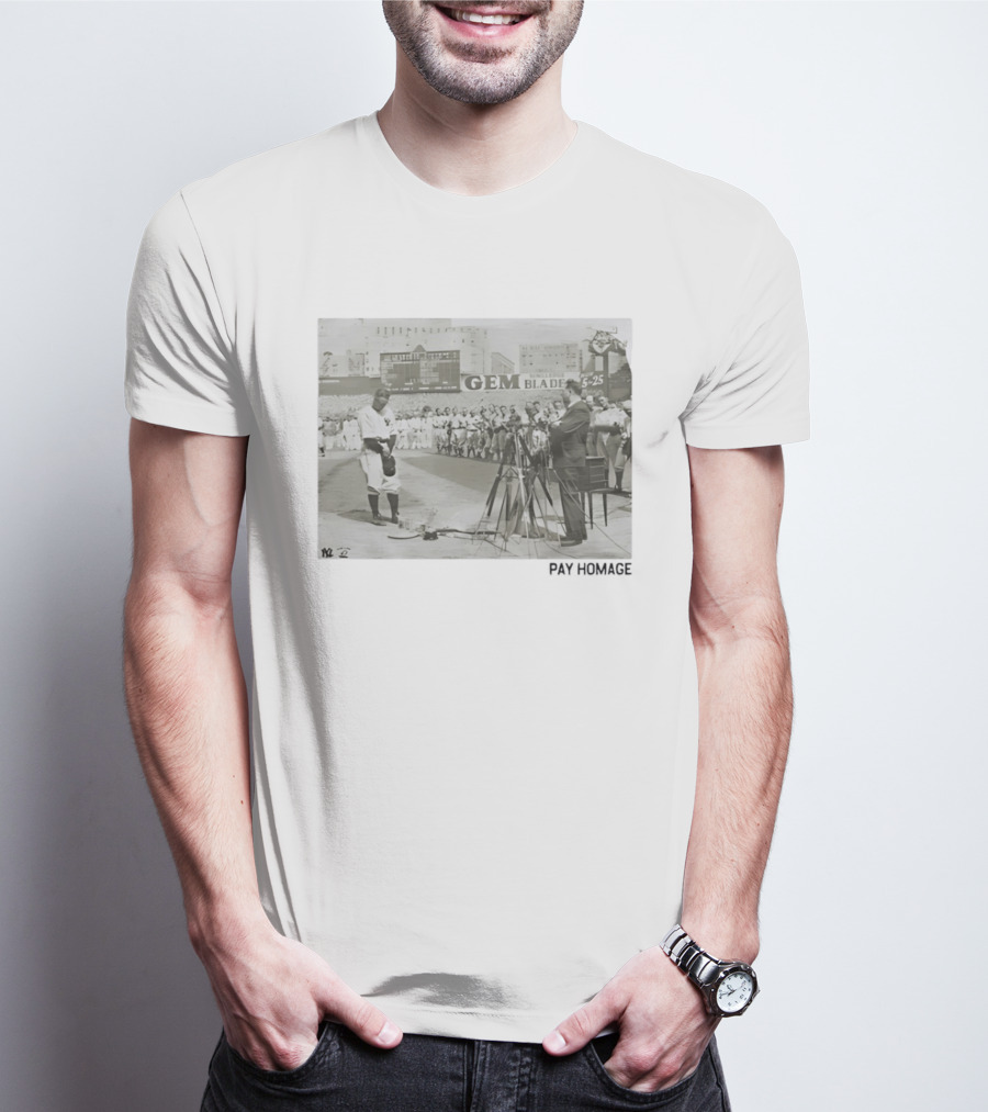 Lou Gehrig New York Yankees Yankee Stadium Farewell Address July 4th Iconic Moment T-Shirt