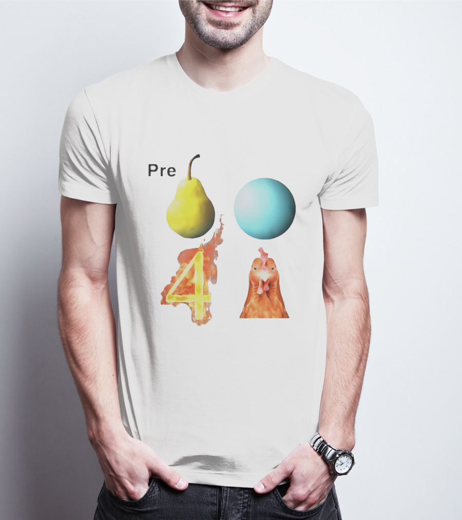 Pre Pear Blue Egg Fire 4 Chicken T-Shirt