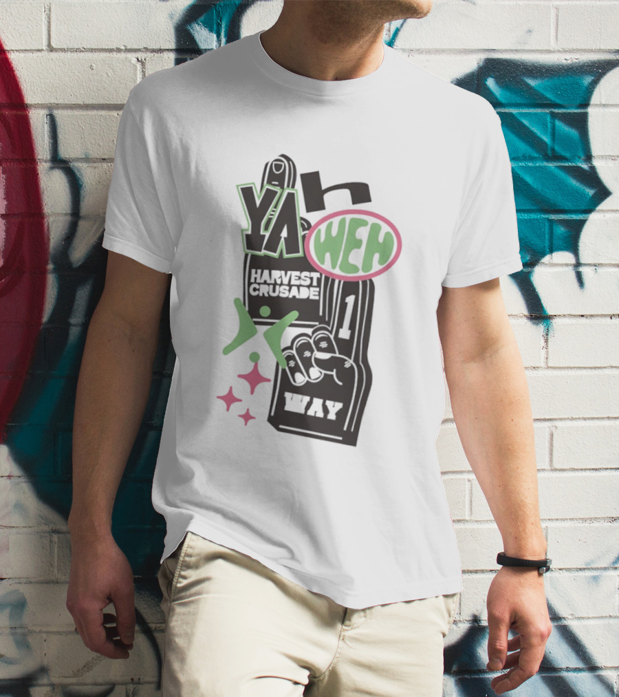 Yahweh Foam Finger Harvest Crusade One Way T-Shirt
