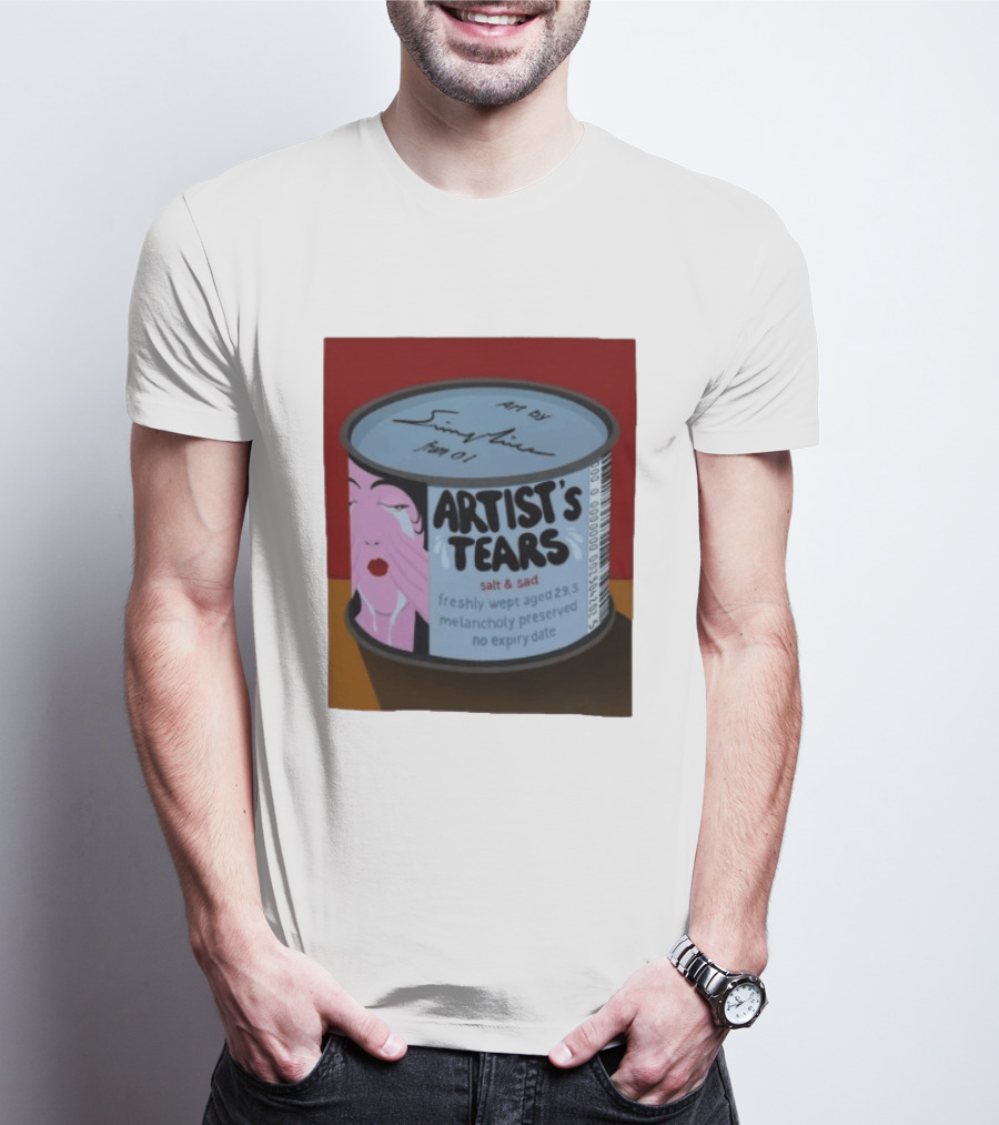 Artist's Tears Salt And Sad Freshly Wept Aged 29.5 Melancholy Preserved No Expiry Date T-Shirt