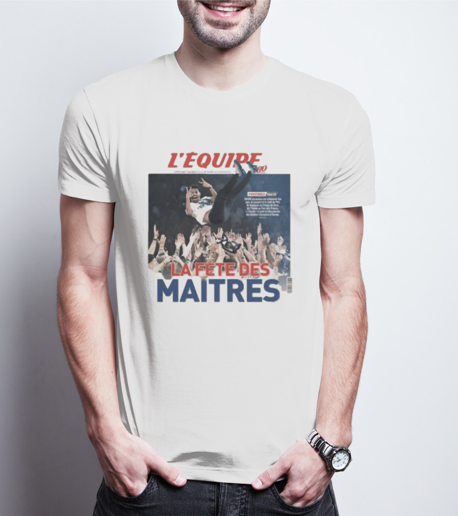 L'Equipe La Fête Des Maitres Football Joyful Celebration T-Shirt
