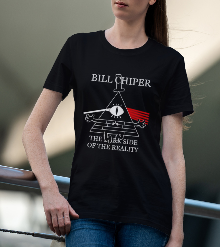 Bill Cipher The Dark Side Of The Reality Pyramid Eye Pink Floyd Mashup T-Shirt