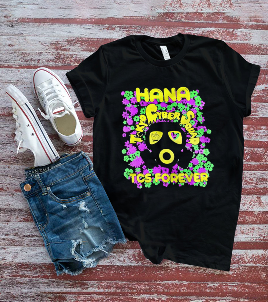 Hana Tokyo Cyber Squad TCS Forever Vibrant Flower Power T-Shirt