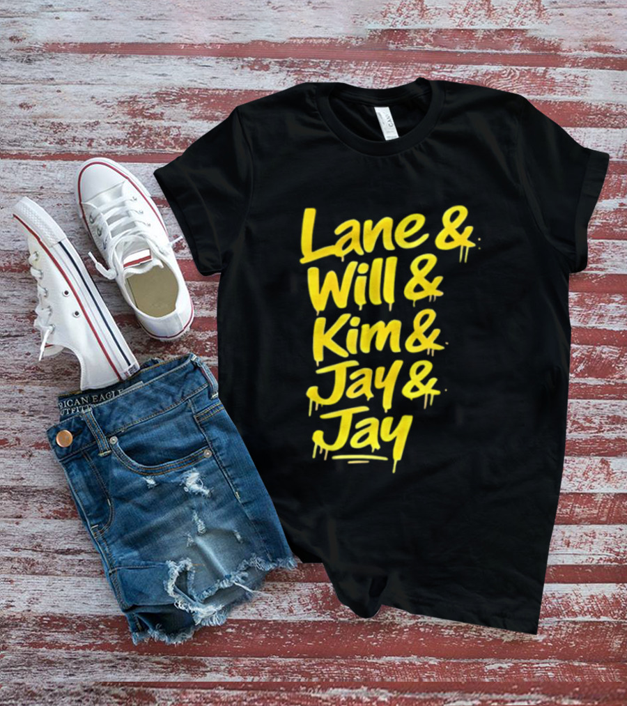 Lane Will Kim Jay Jay Graffiti Style Names T-Shirt