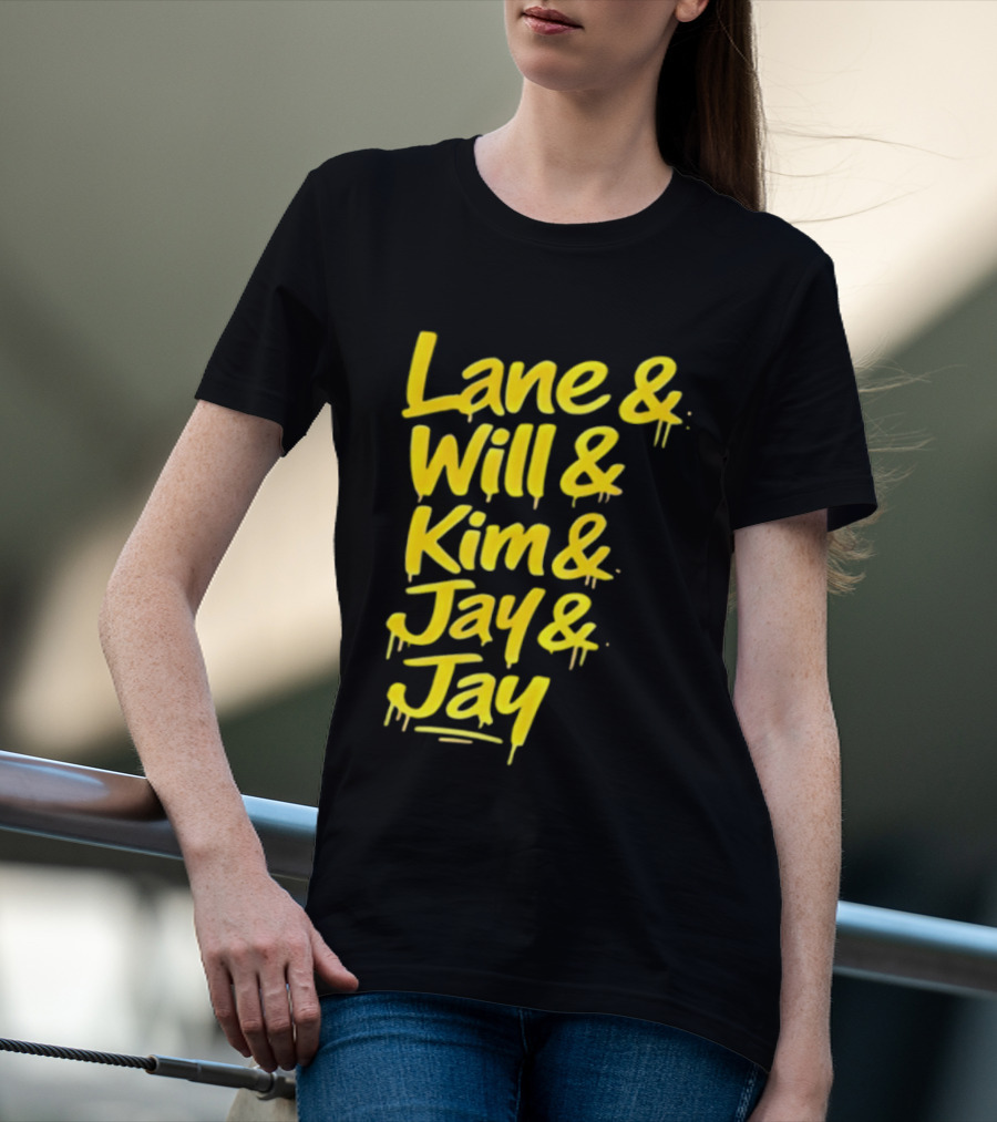 Lane Will Kim Jay Jay Graffiti Style Names T-Shirt