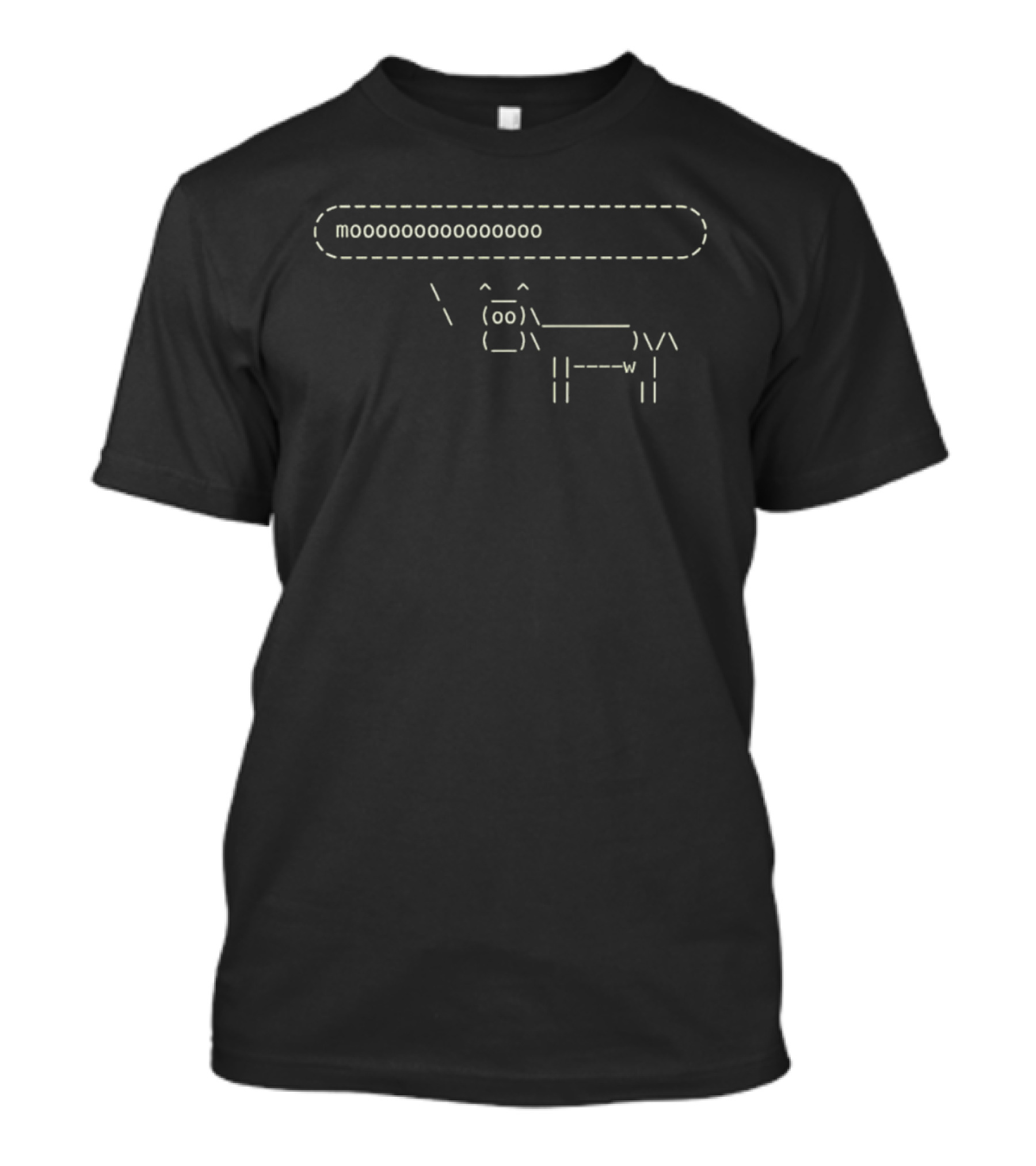 Moooooooooooooooo Cow ASCII T-Shirt