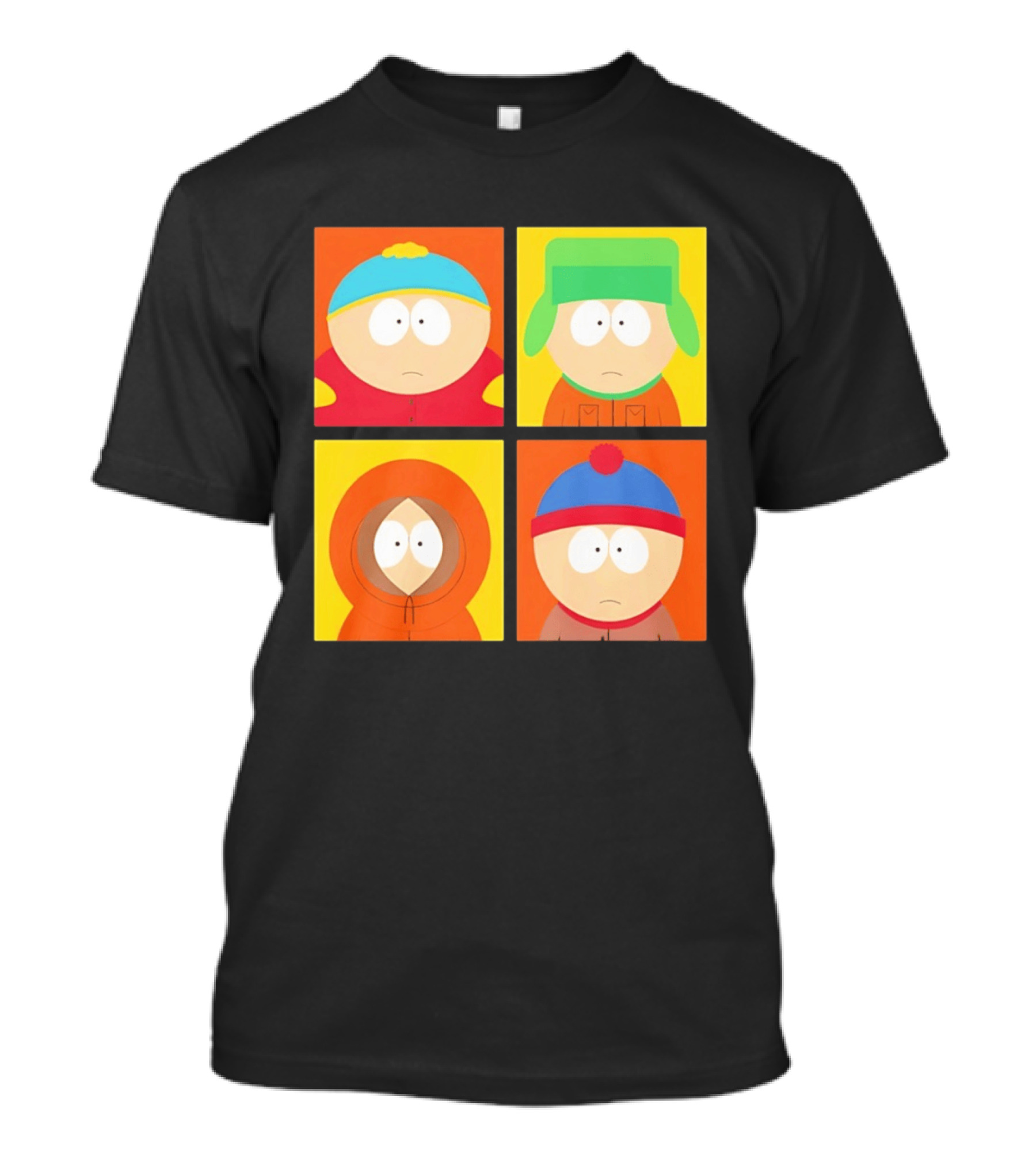 South Park Characters Cartman Kyle Kenny Stan Pop Blocks T-Shirt