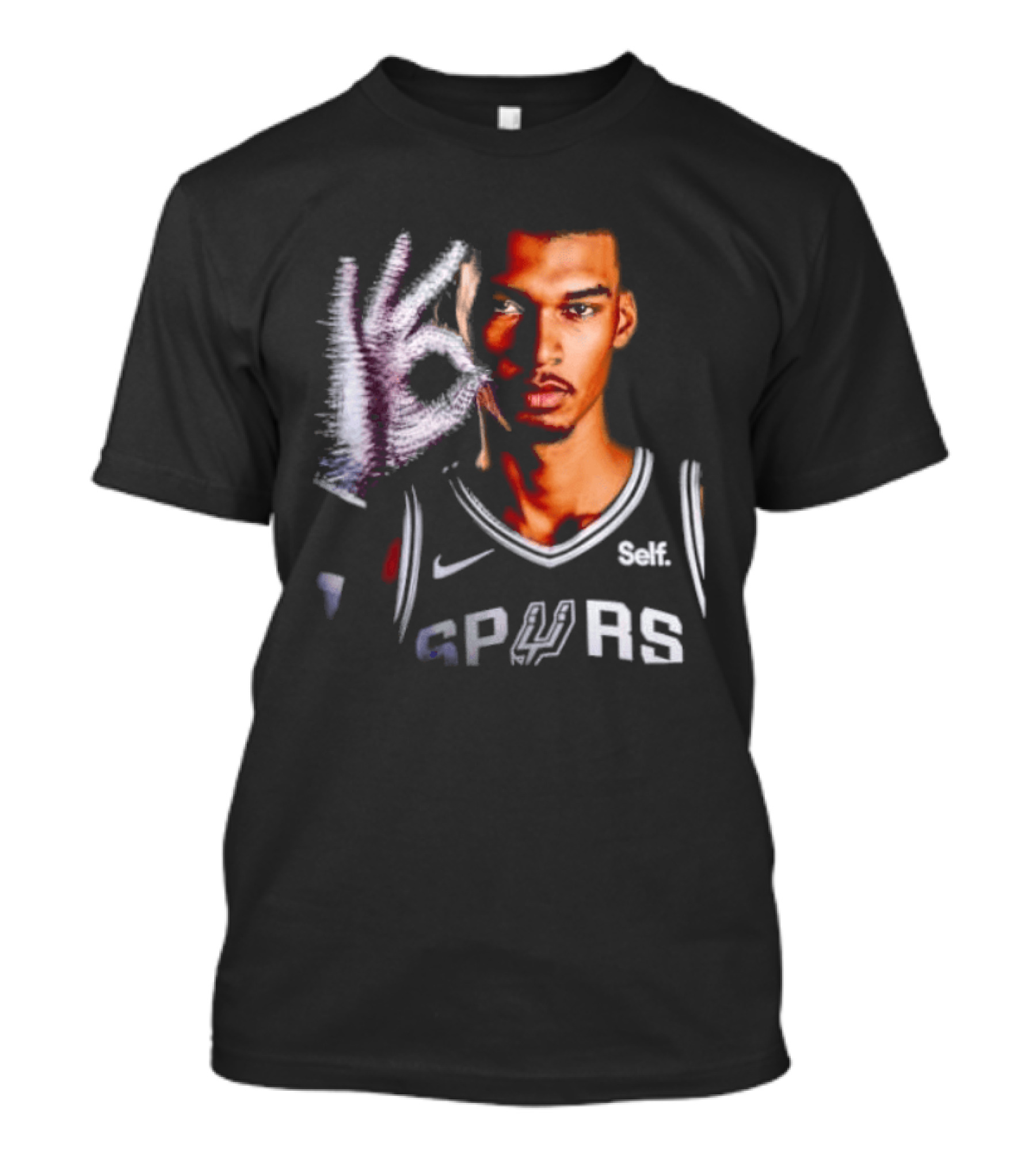 Victor Wembanyama Spurs Iceman Drake Glove T-Shirt