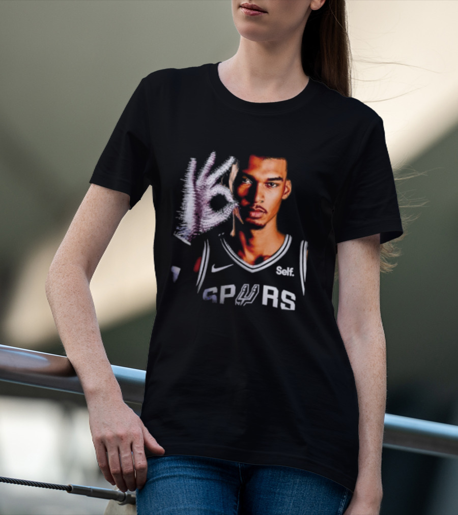 Victor Wembanyama Spurs Iceman Drake Glove T-Shirt