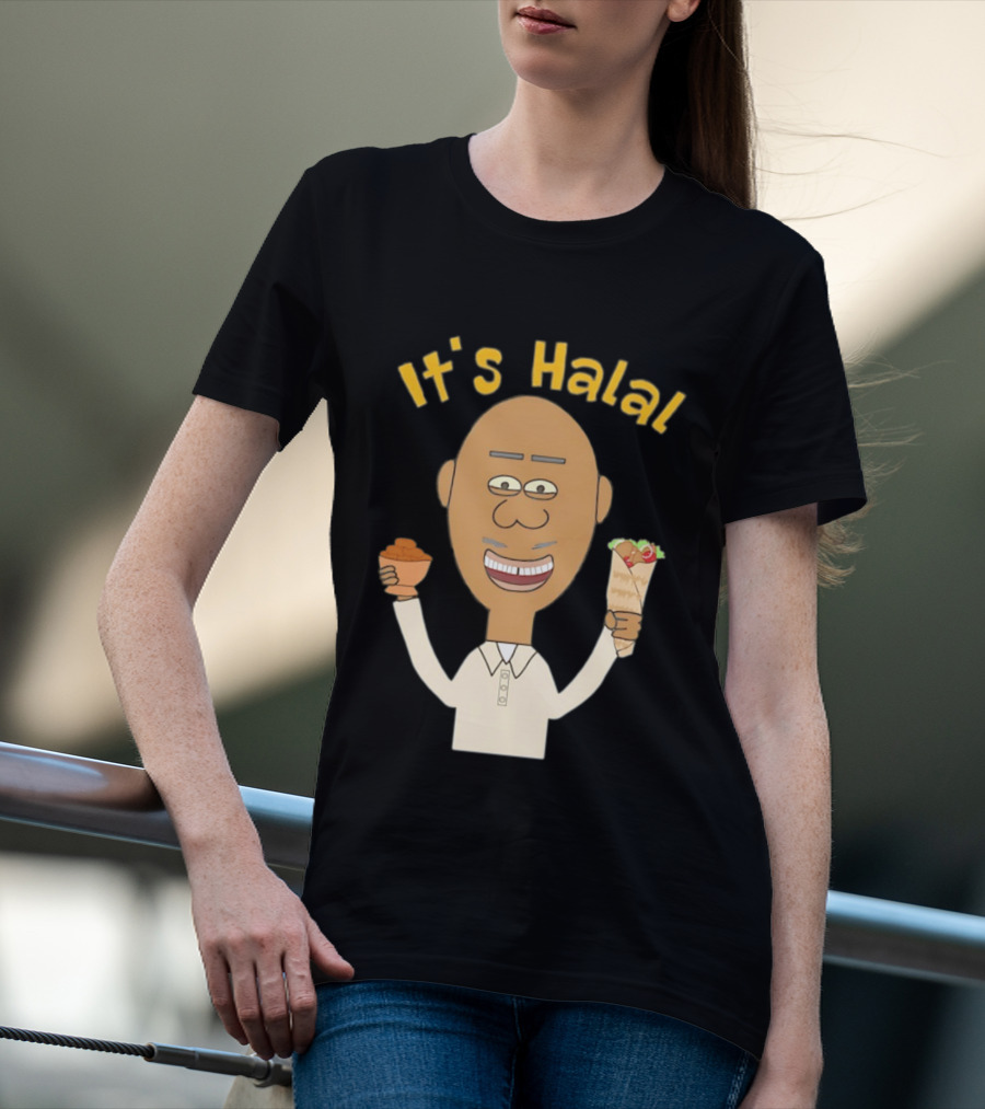 It's Halal Man With Dates And Kebab Celebrating Ramadan T-Shirt