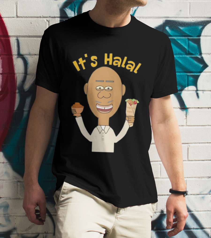 It's Halal Man With Dates And Kebab Celebrating Ramadan T-Shirt