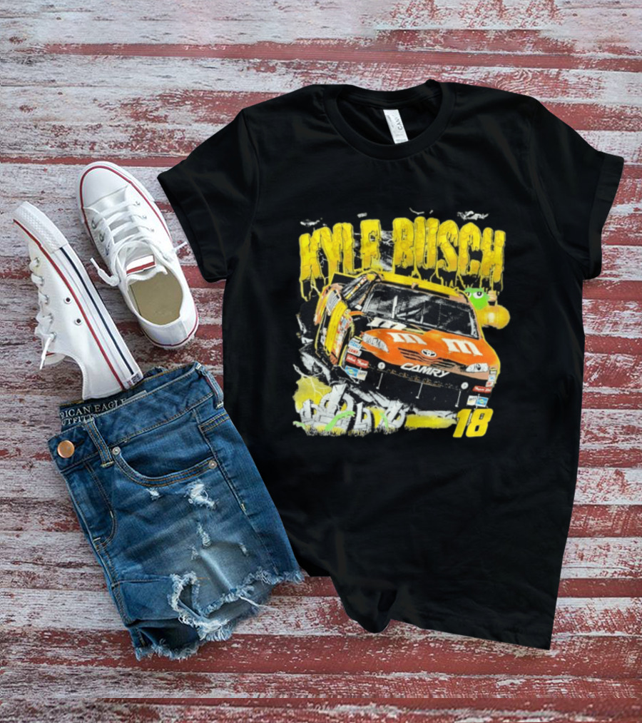 Kyle Busch M&M Racing 18 Zombie Halloween Car T-Shirt