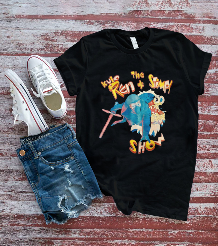 Kylo Ren And The Stimpy Show Star Wars Ren Stimpy Mashup T-Shirt