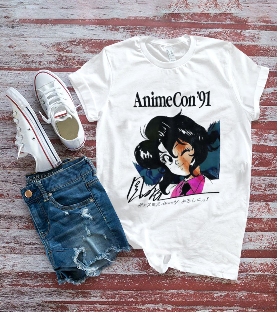 Anime Con '91 Character With Autograph And Japanese T-Shirt