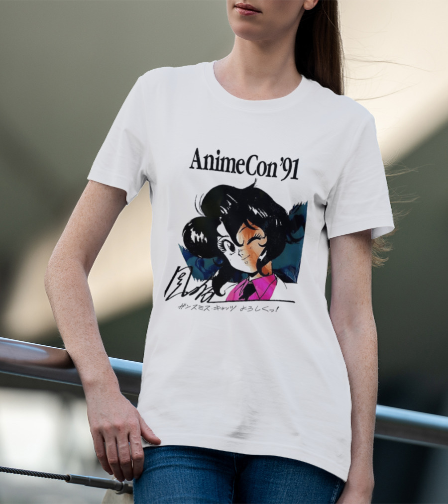 Anime Con '91 Character With Autograph And Japanese T-Shirt