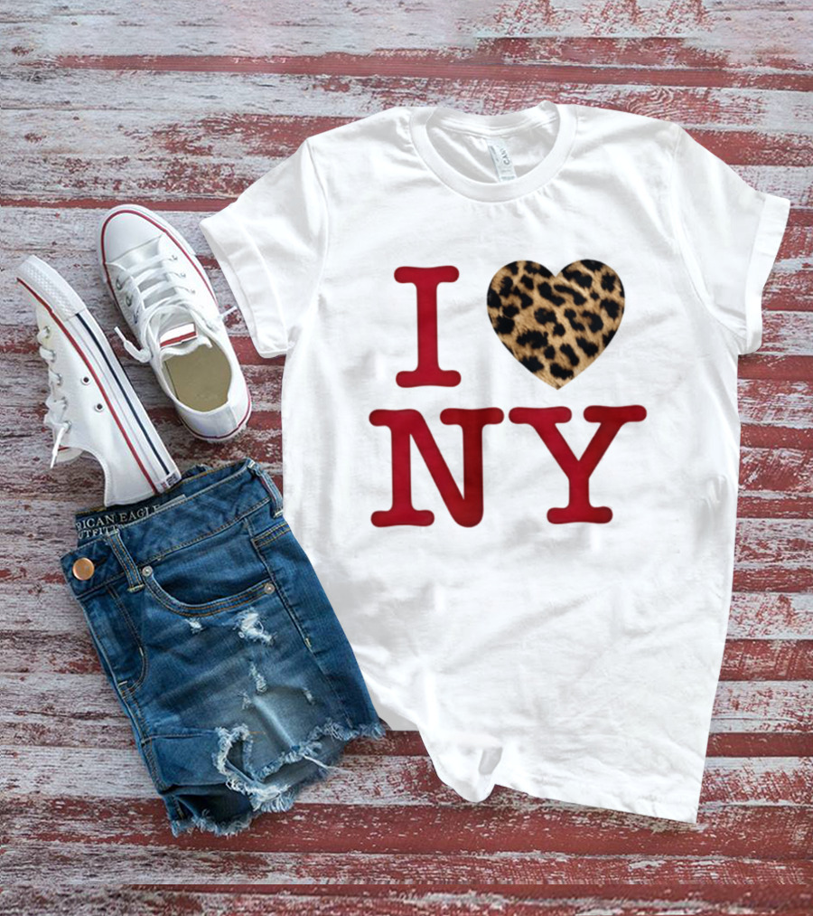 Latto Crave I Heart NY Leopard T-Shirt