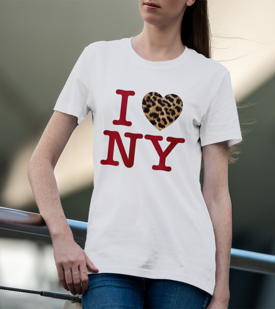 Latto Crave I Heart NY Leopard T-Shirt