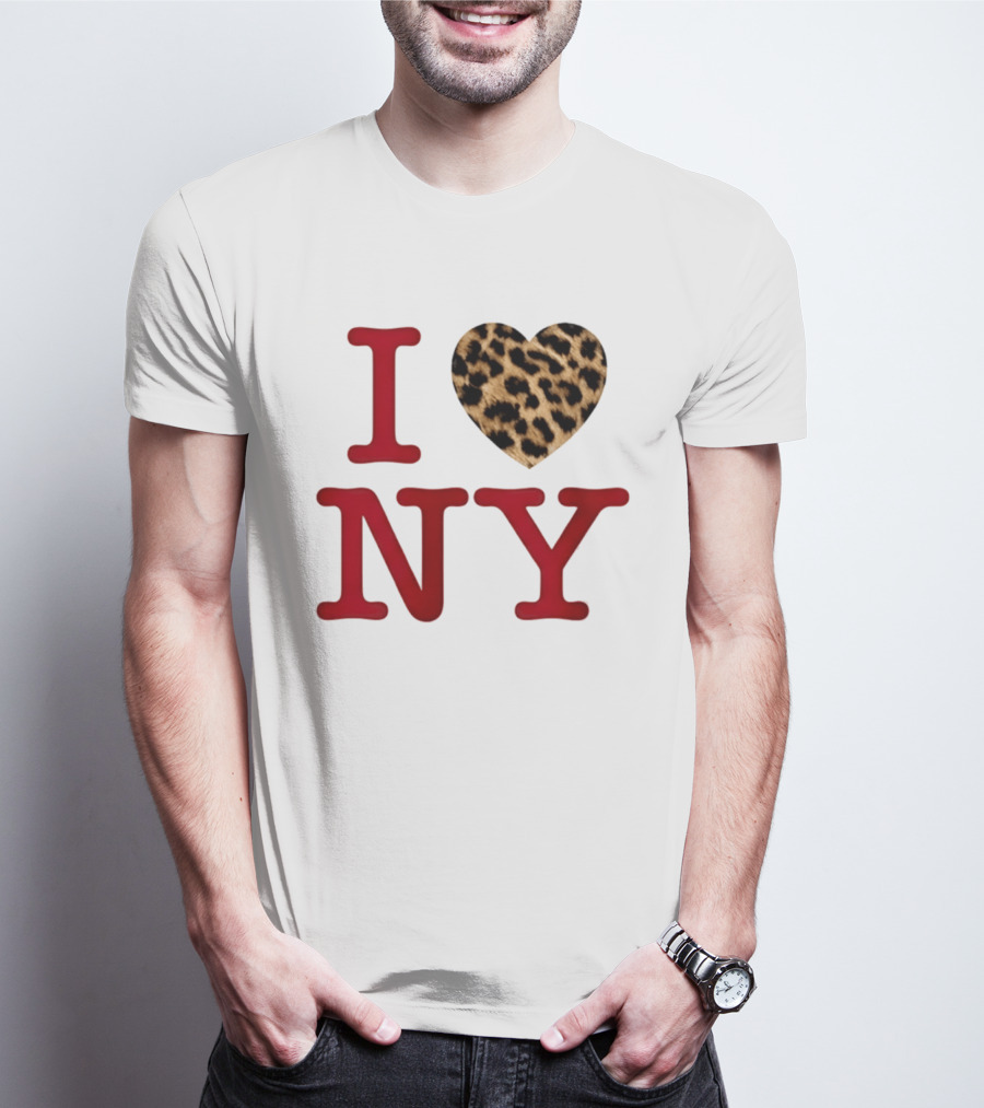 Latto Crave I Heart NY Leopard T-Shirt