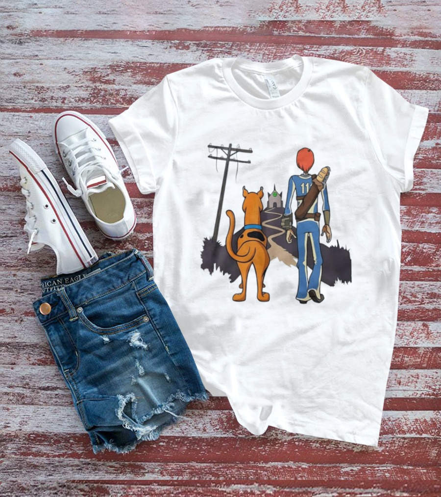 Scooby Doo Shaggy Rogers Fallout Vault Dweller Adventure T-Shirt
