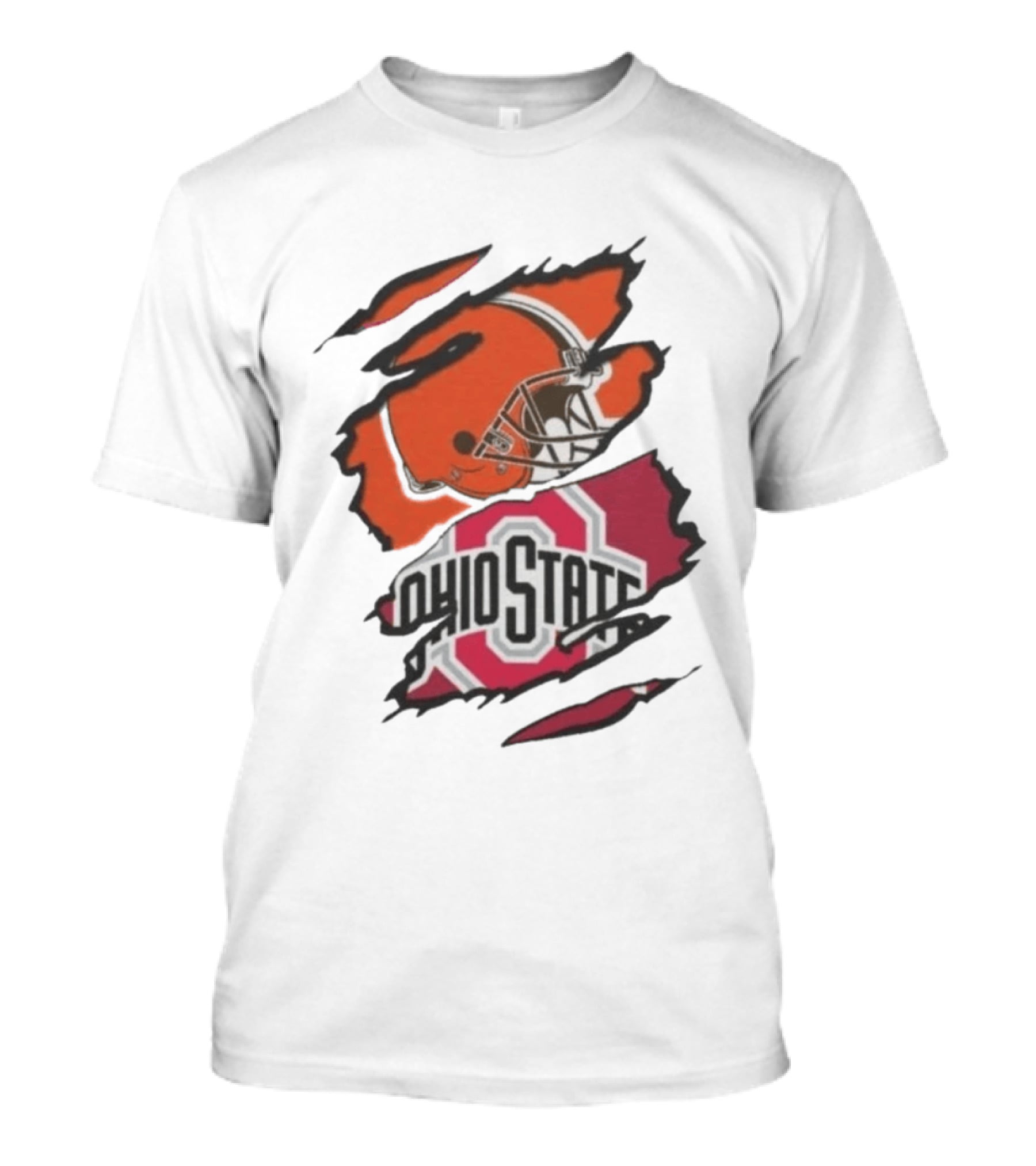 Cleveland Browns Ohio State University Split T-Shirt