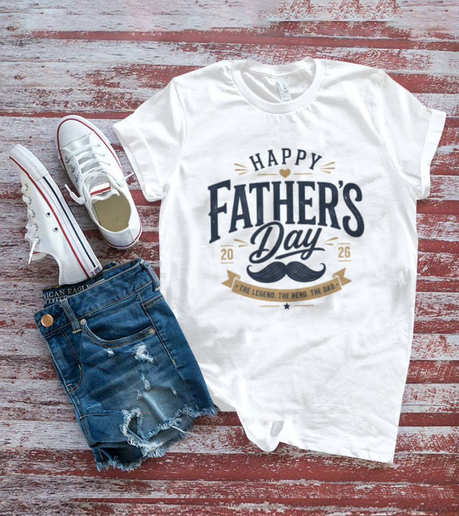 Happy Father's Day 2026 The Legend The Hero The Dad T-Shirt