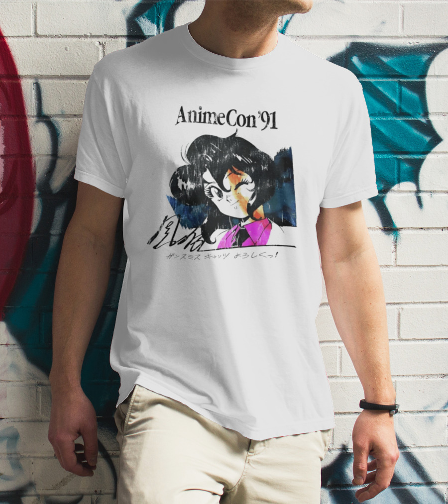AnimeCon '91 Rally Vincent Gunsmith Cats Manga T-Shirt