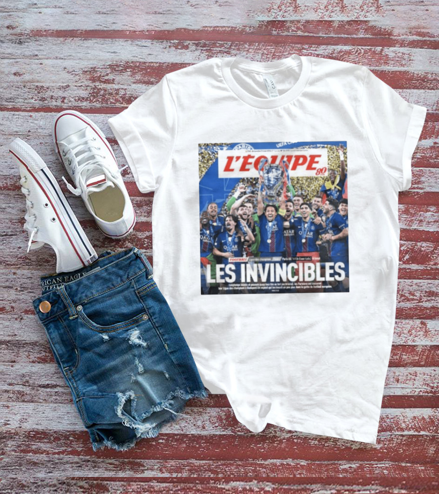 L'Équipe 80 Les Invincibles Football Ligue Des Champions T-Shirt