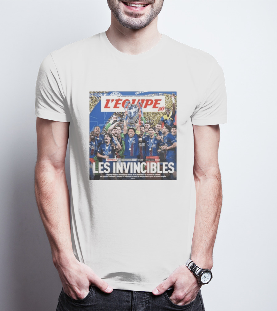 L'Équipe 80 Les Invincibles Football Ligue Des Champions T-Shirt