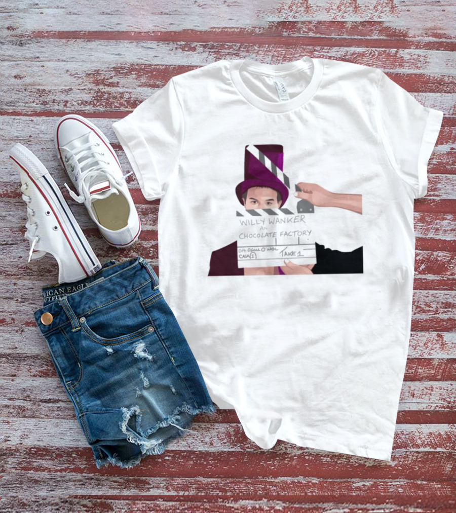 Max And Paddy Willy Wanker Chocolate Factory Movie Scene Take 1 T-Shirt
