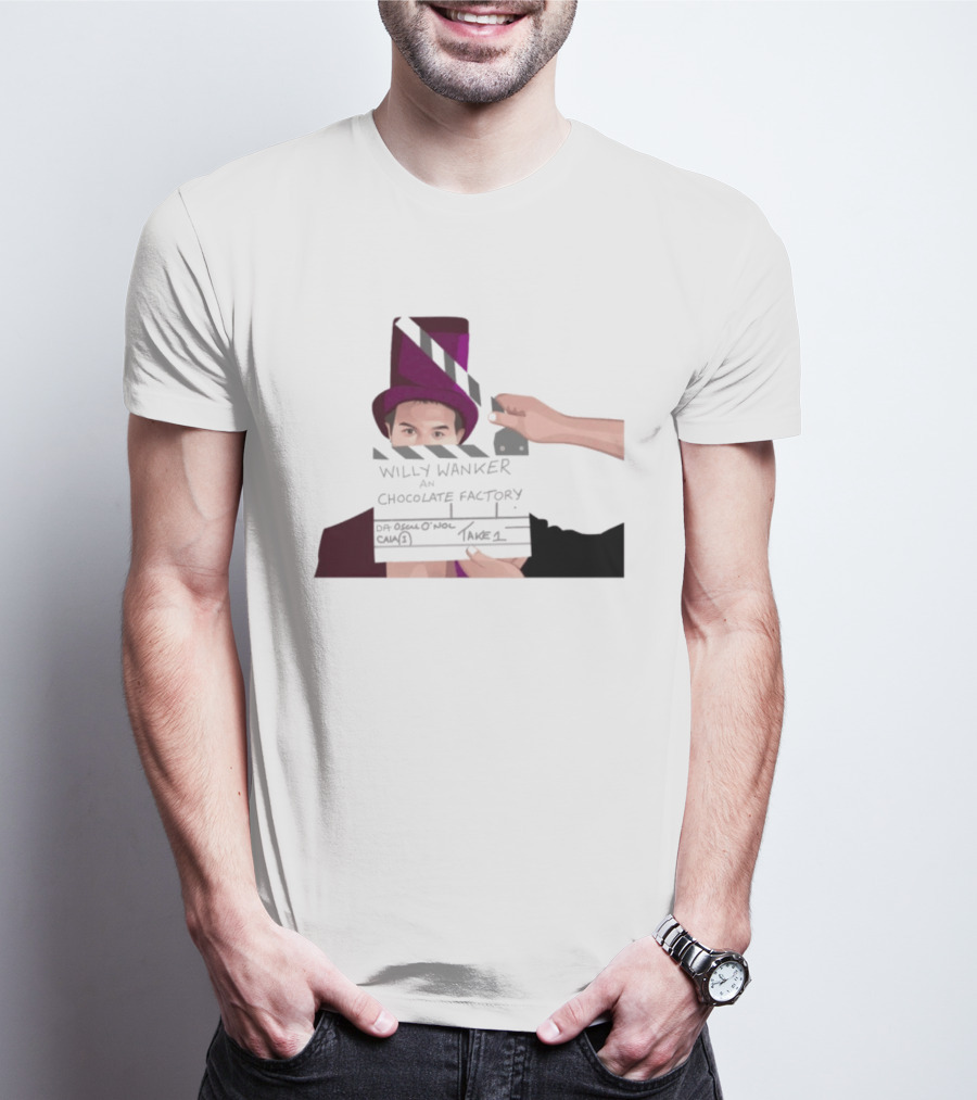 Max And Paddy Willy Wanker Chocolate Factory Movie Scene Take 1 T-Shirt