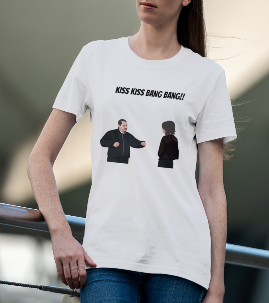 Kiss Kiss Bang Bang Bobby Bacala And Tony Soprano HBO Series T-Shirt