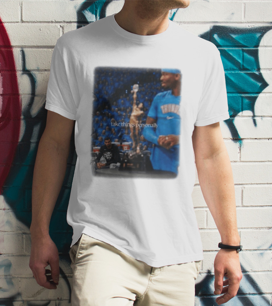 NBA Take Things Personally Oklahoma Basketball Official Fan Merchandise T-Shirt