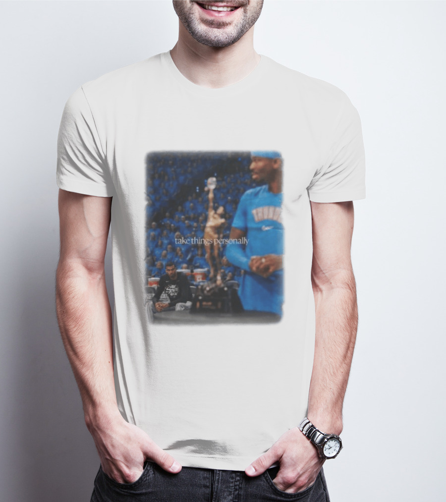 NBA Take Things Personally Oklahoma Basketball Official Fan Merchandise T-Shirt