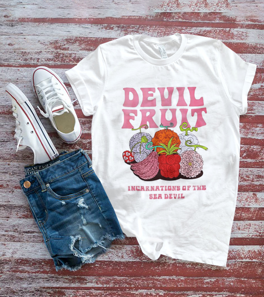 Devil Fruit Incarnations Sea Devil One Piece Anime Manga T-Shirt